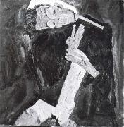 Egon Schiele Lyricist painting